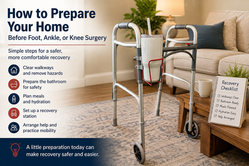 How to Prepare Your Home Before Foot, Ankle, or Knee Surgery