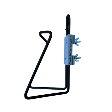 Translation missing: en.Black aluminum drink holder for use with crutches