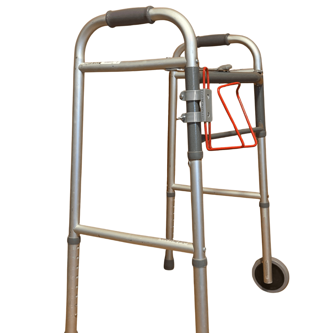 Translation missing: en.walker cup holder aluminum drink holder for walkers attached to a walker for hands-free hydration