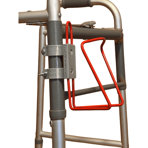 walker cup holder aluminum drink holder for walkers attached to a walker frame