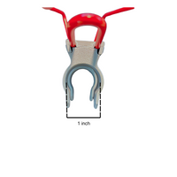 Walker cup holder attachment showing 1 inch diameter, made of durable aluminum for easy installation.